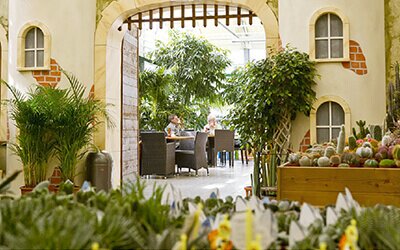 Schloßcafé im Gartencenter Schlößer